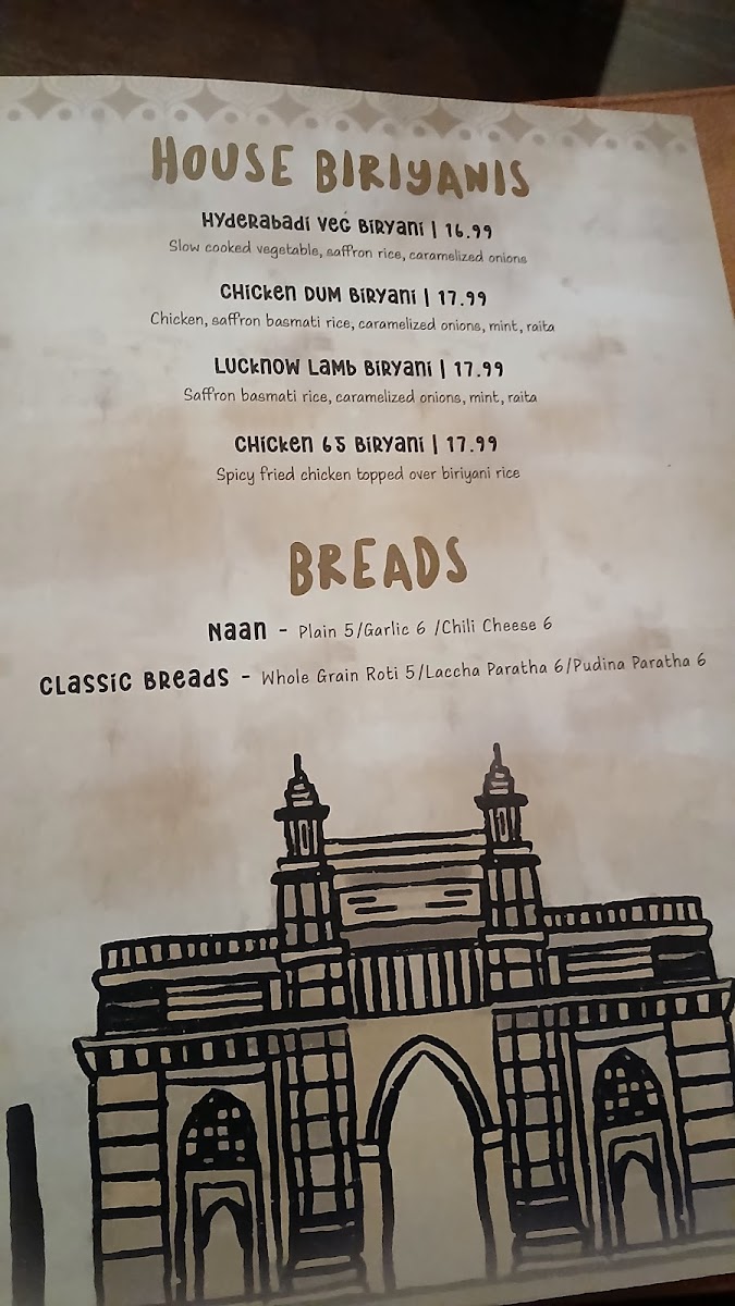 Menu Bombay Republic Indian Kitchen & Bar Co Brand Of Kailash Parbat-5